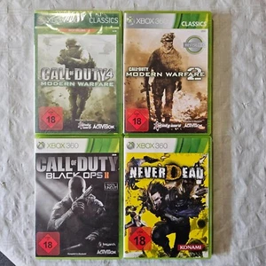 Call of Duty 4-MW + MW2 + Black Ops 2 + Never Dead XBOX 360 *Discs kratzerfrei* - Bild 1 von 9