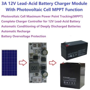 MPPT Solar Controller Charging Module 12V 1-1000AH Lead-Acid Battery Charger - Picture 1 of 14