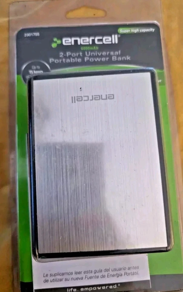 Banco de alimentación portátil universal Enercell 2301755 6000 mAh 2 puertos Foto 1 de 2