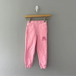 Champion x Candyland Kids Pink Jogger Sweatpants Graphic Print Fleece Size 5 - Picture 1 of 9