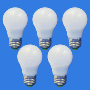 5pcs E27 LED Light Bulb 12-24V Globe RV/Boat/Solar Lights Lamp Equivalent 40W H