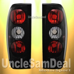 98-04 FOR NISSAN FRONTIER CLEAR LENS BLACK ALTEZZA TAIL LIGHTS DIRECT FIT PAIR - Picture 1 of 1