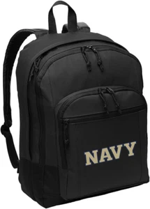 Naval Academy Backpack CLASSIC STYLE USNA Navy Backpack Laptop Sleeve - Picture 1 of 5