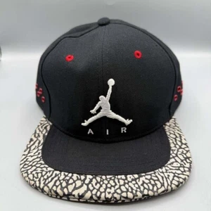 Cappello Air Jordan uomo nero cemento elefante ricamato jumpman strap back cap - Foto 1 di 8