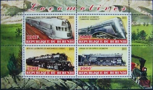 Rep. du Burundi 2011 - Block Trains MNH (4) - Picture 1 of 1