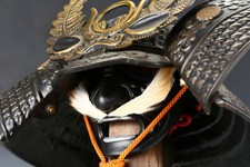 Beautiful Samurai Helmet  -TOKUGAWA IEYASU's kabuto- Black Mask Rare