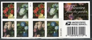 Mint US Garden Flower Booklet Pane of 20 Forever Stamps Scott# 5240b (MNH) - Picture 1 of 2