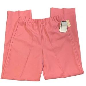 DonnKenny womens size 12 bubble gum pink polyester pants deadstock vintage - Picture 1 of 5