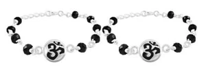 Pure 925 Sterling Silver Ponchi Nazarbattu Nazariya For Baby Kids 1 Pair - Picture 1 of 5