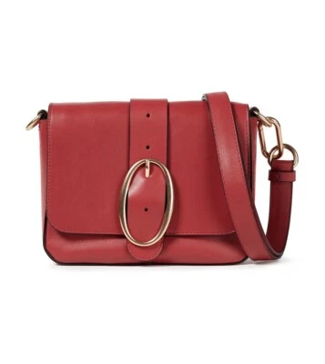 Bolso de hombro de cuero con hebilla VANESSA BRUNO Foto 1 de 4