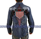 Rebel Spirit LSW121392 New Long Sleeve Fashion Woven Button Down Shirt For Men