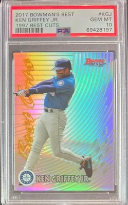 Ken Griffey Jr 2017 年 Bowman’s Best Cuts 折射器 SP PSA 10 Gem 完好 — 第 1/2 张图片