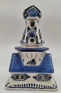 Vintage Delft Holland Night Light Lamp Windmill Missing Blade & Light EUC VIDEO - Picture 1 of 8
