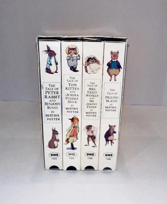 Beatrix Potter VHS Box Set Peter Rabbit Friends 4 Classic Stories Collector - Image 1 of 4