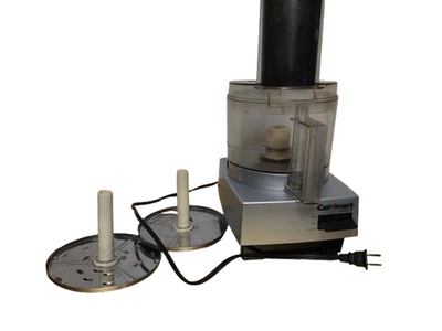 VTG 1999 Cuisinart Food Processor Silver 7Cup Bowl Model DLC-5 W/Blades - Image 1 of 4