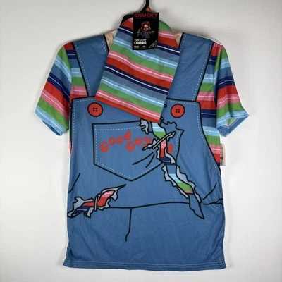 Комбинированная футболка с коротким рукавом Mad Engine Good Guy Chucky и шапочка 2 шт. средний размер 38–40 - Изображение 1 из 4