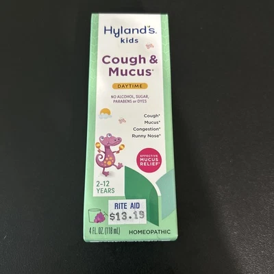 Jarabe diurno para la tos y alivio de moco Hyland's Kids, medicina para niños de 2 a 12 años, Foto 1 de 2