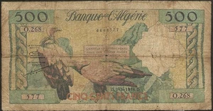 Algeria - Bank Note Of 500 Francs 09-04-1958 ! P#117 - Picture 1 of 2