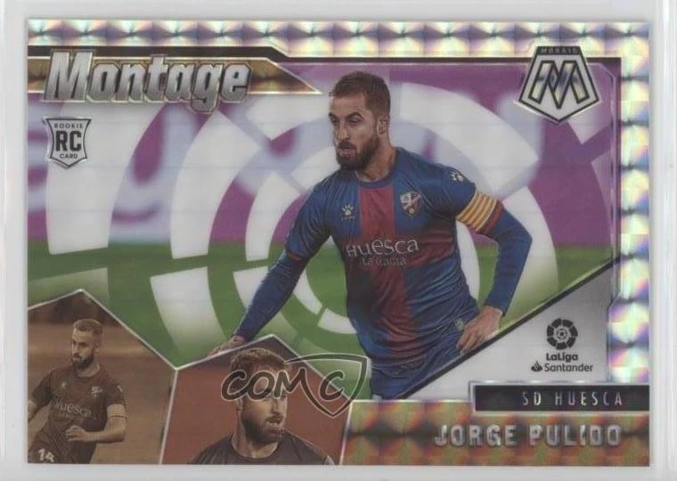 2020-21 Panini Mosaic La Liga Montage Mosaic Prizm Jorge Pulido #19 Rookie RC - Image 1 of 2