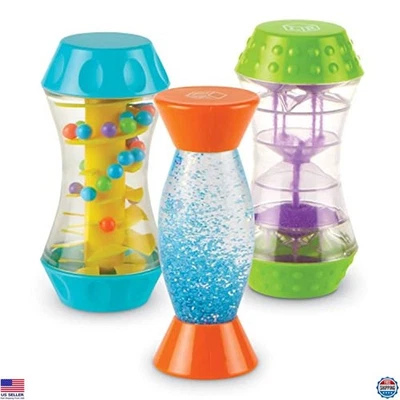 Recursos de aprendizaje Trío sensorial Tubos inquietos - Juguetes de viaje para niños pequeños y niños Foto 1 de 4