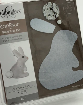 Spellbinders Contour Steel Rule Die - It's A Bunny thing #SR-058 - Rabbit Easter - Image 1 of 4