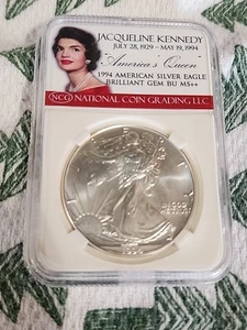 1994 NCG Brilliant Gem BU M++ In Jacqueline Kennedy Holder Rare Find - Picture 1 of 2