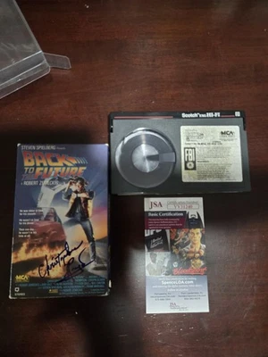 Back to the Future BETAMAX (Not VHS) MCA  Signed By CHRISTOPHER LLOYD PSA CERT - Image 1 of 4
