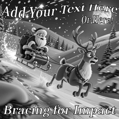 Christmas Laser Engraved Santa Claus Wood Plaque 10x10 Personalized Gift - Image 1 of 4