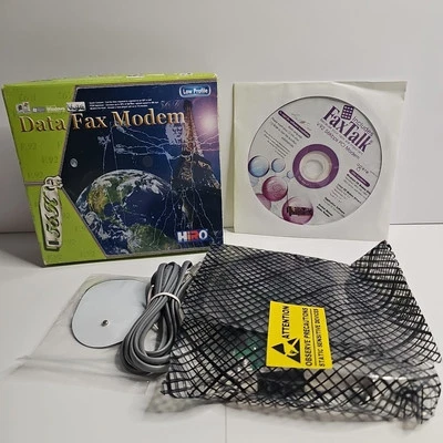 HiRO H50158 V92 V.92 56K Internal Data Fax Dial Up Internet Modem Low Profile - Image 1 of 4