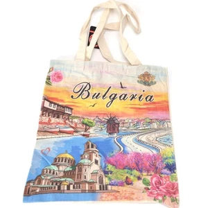 Bulgaria Reutilizable Hombre y Mujer Bolso de Compras Eco Bolso de Mano Plegable Hombro - Imagen 1 de 2