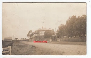 Terowie Street View con Royal Hotel South Australia 1908 ANTIGUA POSTAL con foto real - Imagen 1 de 2