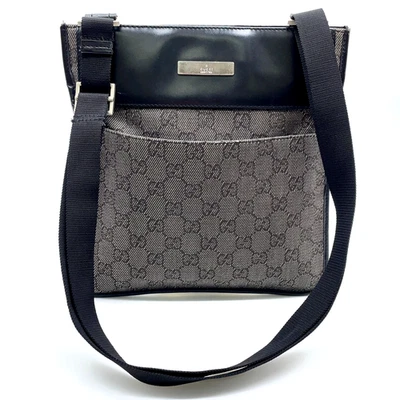 Auth Gucci GG Canvas Balck 200042 Sacoche Shoulder  Bag NS100573 - Image 1 of 4