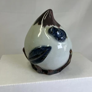 Vintage Porcelain Korean Water Dropper Peach Form Joseon Bamboo Floral - Picture 1 of 15