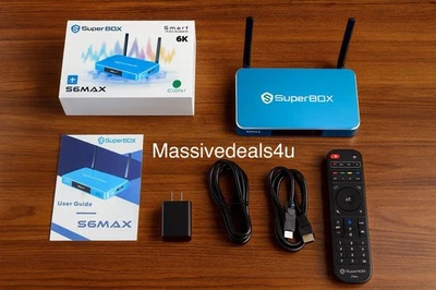 New SuperBox S6 Max 6K Android Box. 18+ Adult - Can be Deleted. 1 Year warranty - Image 1 of 4