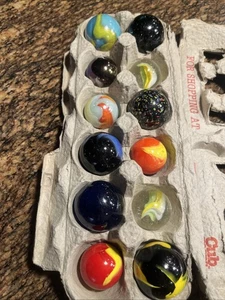 Jumbo Marbles Vintage Lot Of 12 - Picture 1 of 19