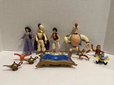 Lote De 11 Figuras Y Accesorios Surtidos De Colección Años 90 Mattel Disney ALADDIN Foto 1 de 4