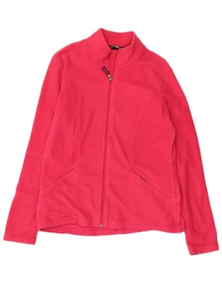 MARKS & SPENCER Womens Fleece Jacket UK 14 Medium Pink YX17 - Image 1 of 3