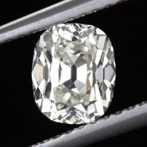 1,5 KARAT ALTER DIAMANT IM MINENSCHLIFF GIA ZERTIFIZIERT J SI1 LÄNGLICHER KISSENBRILLANT - Bild 1 von 2