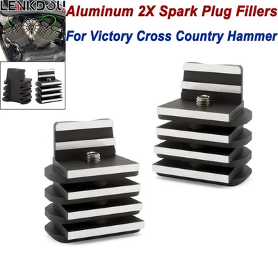Pair Spark Plug Fillers For Victory Cross Country Hammer Vegas Vision 2006-2017 - Image 1 of 4