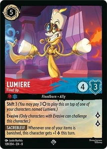x1 Lumiere - Fired Up - 139/204 - Super Rare Lorcana DLC08 Reign of Jafar M/NM - Picture 1 of 1