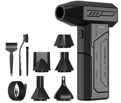 Plumero aire comprimido 130000RPM inalámbrico LED 3 niveles recargable limpieza Foto 1 de 4