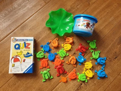 Frog Game Frösche 23 Sprungfrösche + Kartenspiel Quiz Ravensburger 7-12 Jahre - Bild 1 von 4