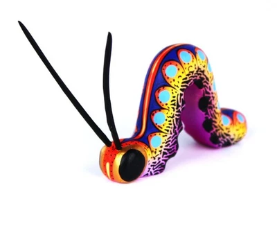 Oaxacan Wood Carving Victoria Blas Centipede Oaxaca Mexican Folk Art Alebrije - Image 1 of 4