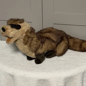 Folkmanis Ferret Hand Puppet Plush Toy Large 24" Soft Cute Movable Mouth Animal - Picture 1 of 18