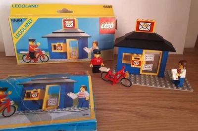LEGO SYSTEM VINTAGE LEGOLAND - BUREAU DE POSTE 100 % COMPLET - BOITE 6689 - Photo 1/4