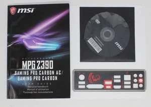 MSI MPG Z390 Gaming Pro Carbon - SET ATX IO Shield Slotblende Driver (#26514) - Zdjęcie 1 z 1