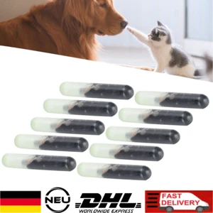 10pcs Haustier Mikrochip Standard Tier Chip Implantate Hundemarke Transponder - Bild 1 von 13