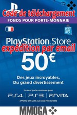 €50 EUR Carte PlayStation Network - 50 EURO PSN Code Jeu - Compte français - FR
