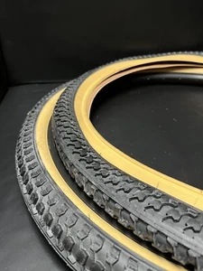 26x2.125 Cheng Shin Gum Wall Beach Cruiser Tire fit: Klunker Schwinn Snakebelly - Picture 1 of 12