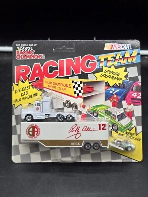 Vintage 1991 racing champions bobby allison semi Truck W/ Mini Car Racing Team - Image 1 of 2